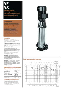 Вертикальный многоступенчатый насос Hydroo VX15-13R 1100 T 4069 5 2 IE3